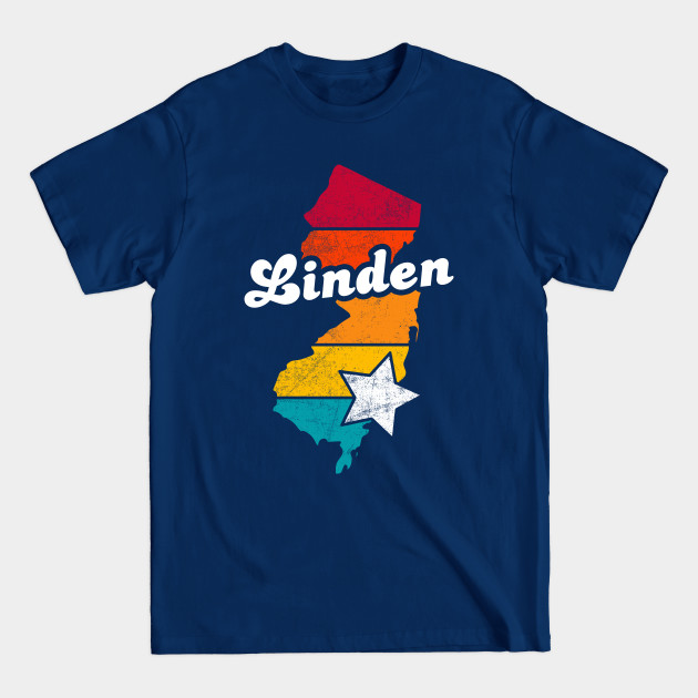 Linden New Jersey Vintage Distressed Souvenir Linden New Jersey T
